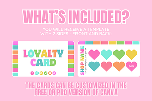 Cute Loyalty Card - 2 Sides