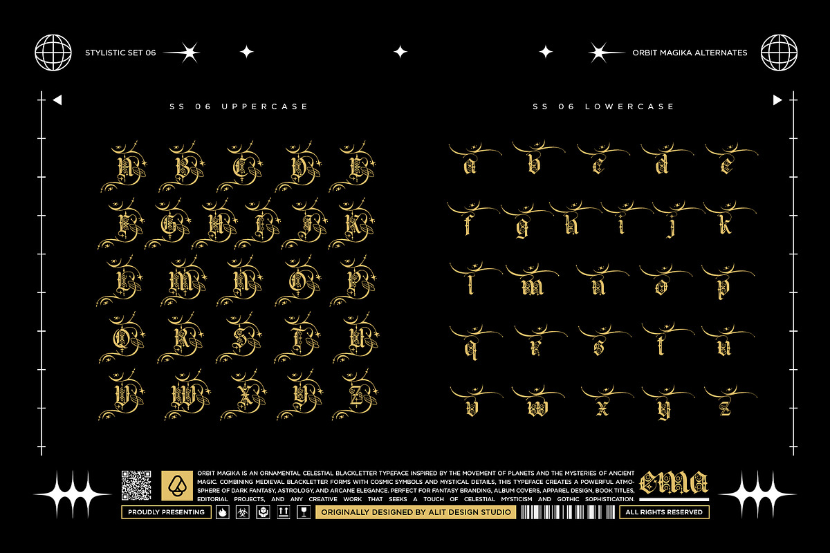 Orbit Magika Typeface, a Blackletter Font by alit design (Photo 13 of 17)