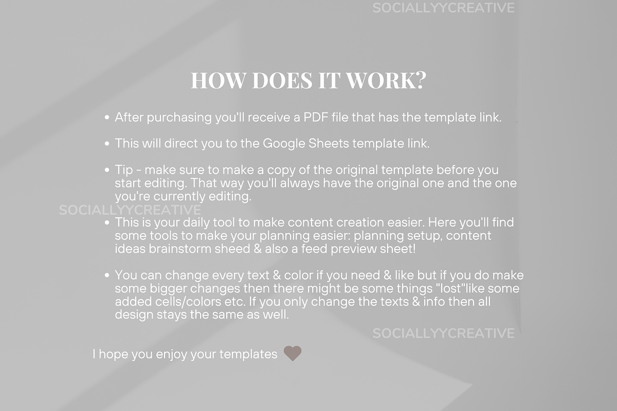 Simple Social Media Planner Template, a Social Media Template by SociallyyCreative (Photo 9 of 9)