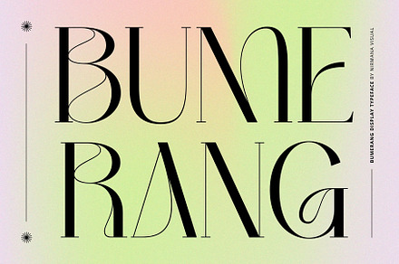 Bumerang - Display Serif, a Serif Font by Nirmana Visual