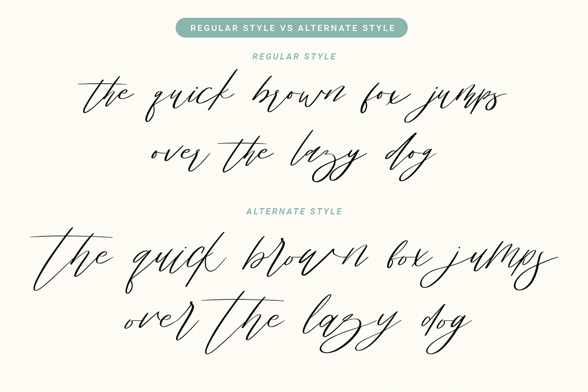Bisqootte | Modern Calligraphy Font, a Script Font by Ardana Creative (Photo 3 of 14)