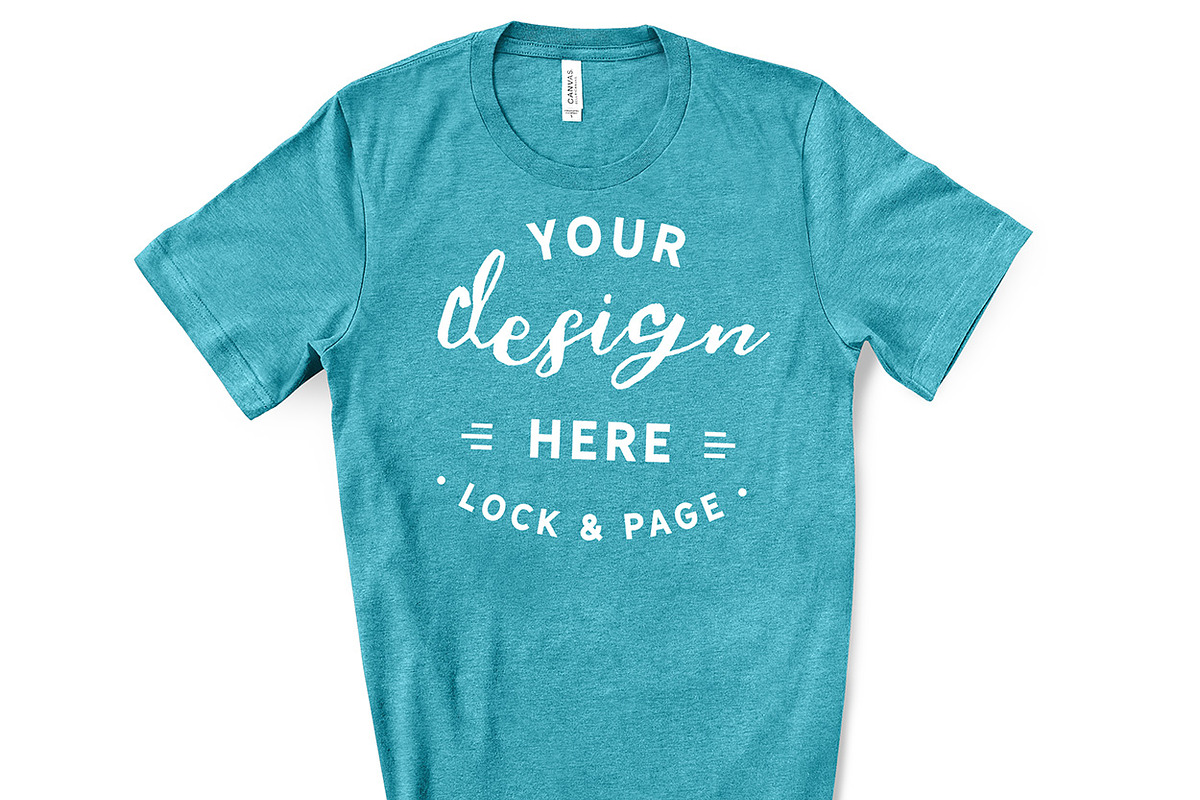 Male Bella Canvas 3001 Mockup Bundle, a Shirt Mockup by lock and page (Photo 46 of 60)