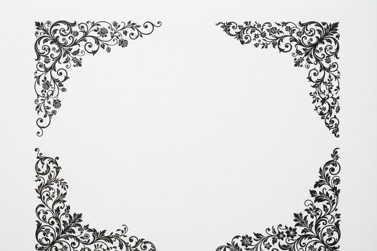 30 Elegant Floral Corner Design, a Decorative Illustration by Amazin_art (Photo 7 of 13)