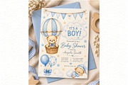 Baby Shower Boy Clipart, an Animal Illustration by Villa 11 Estudio (Thumbnail 9 of 11)