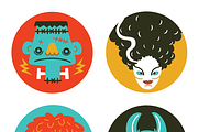 16 Vector Monster Objects, an Object Graphic by Derek Sullivan (Thumbnail 4 of 5)