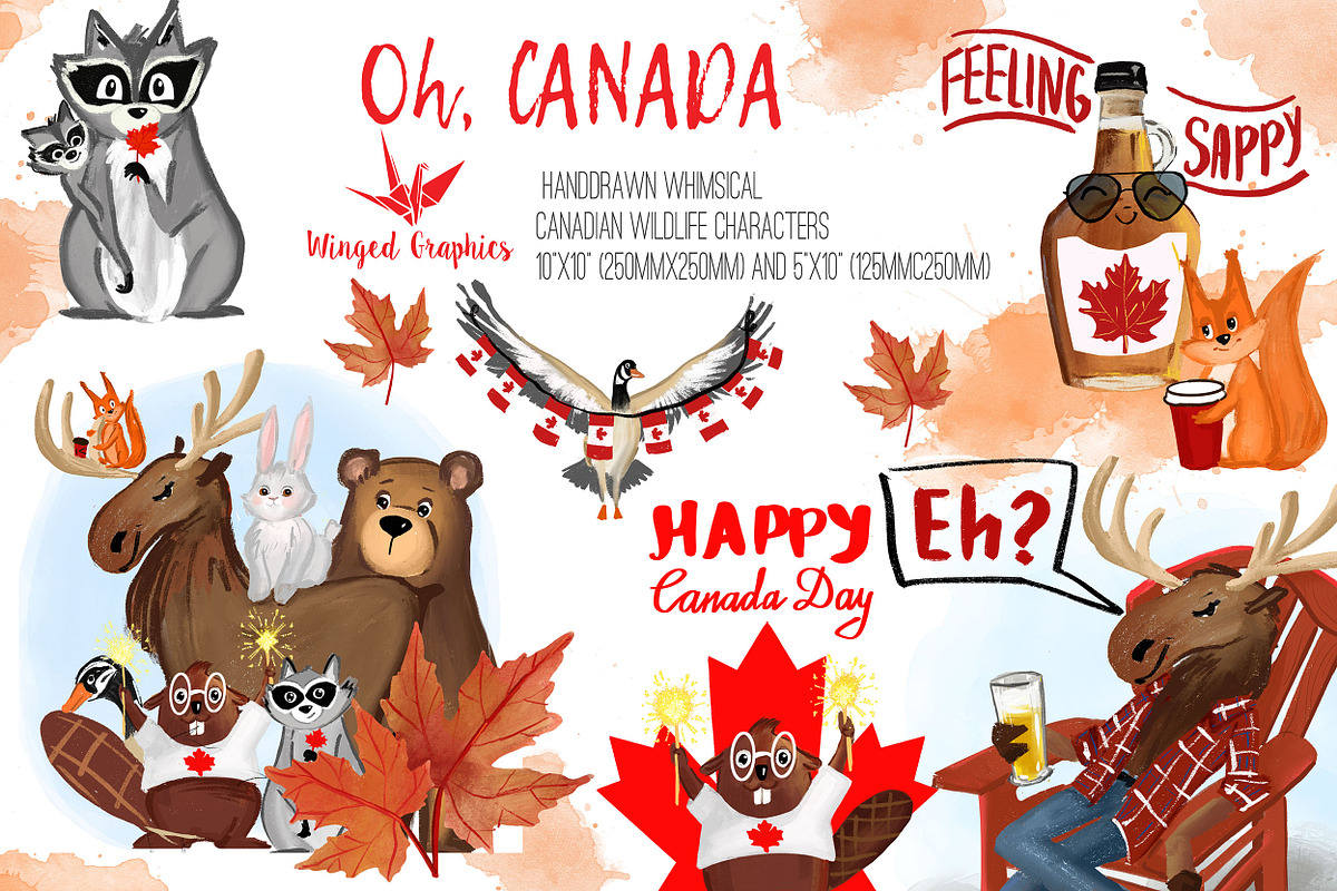 Oh Canada, illustrations, an Animal Illustration by Winged Graphics (Photo 1 of 5)
