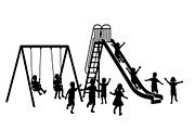 50 Kids Playground Silhouette Bundle, an Illustration by Gfx_Store (Thumbnail 18 of 51)