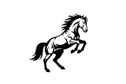 Black Horse Silhouette Bundle, an Illustration by jahid234 (Thumbnail 4 of 31)