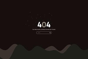 Material Design 404 Page HTML