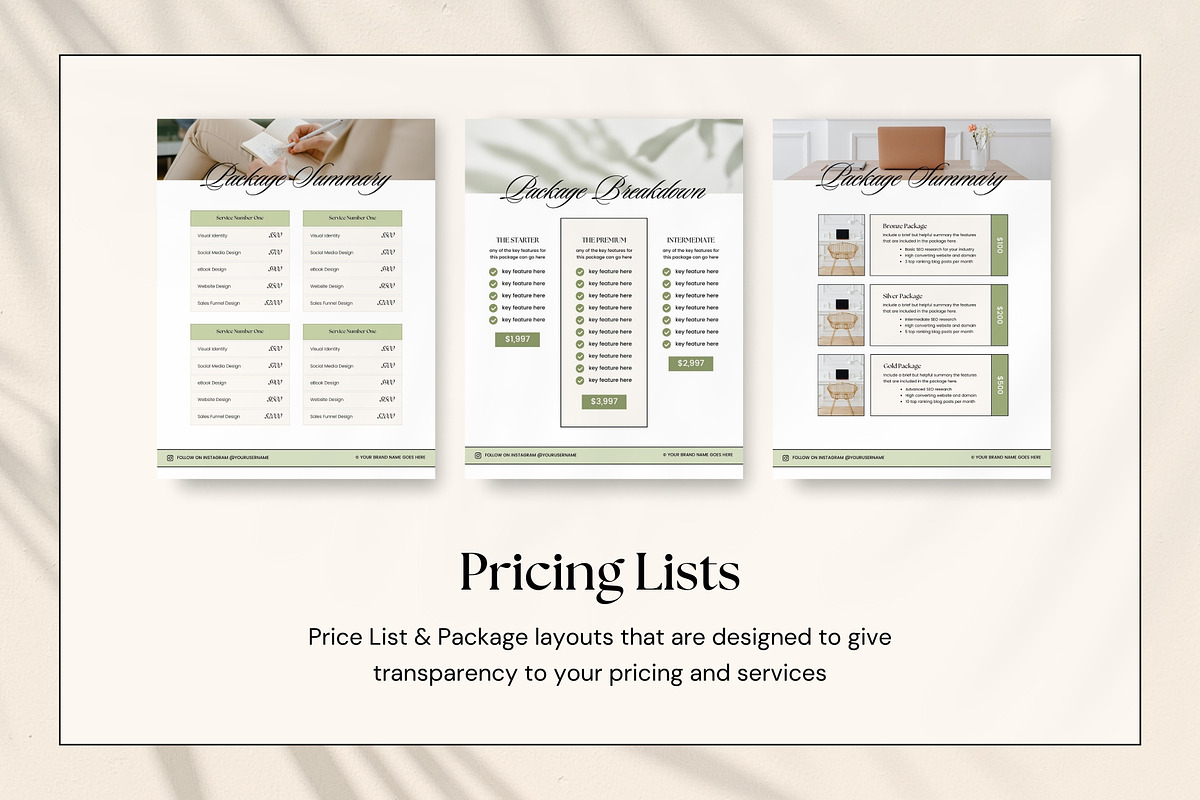 Pricing Guide Templates for Canva, a Brochure Template by Fallon Gerst (Photo 12 of 21)
