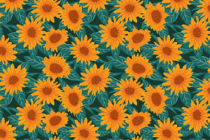 Autumn Sunflower Patterns