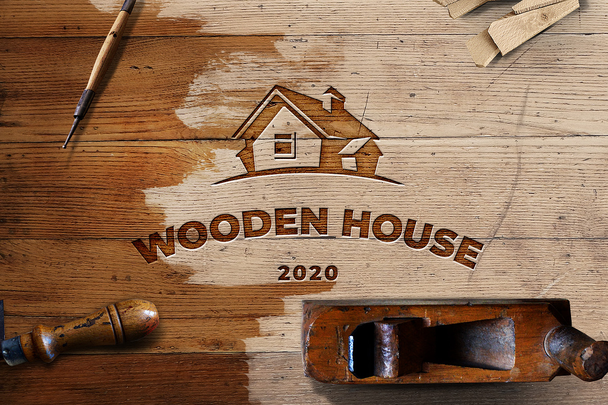 Wooden house, a Branding & Logo Template by Fantik (Photo 3 of 3)