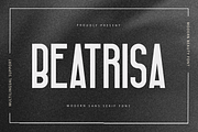 Beatrisa - Modern Sans Serif Font, a Sans Serif Font by overlaytemplates (Thumbnail 1 of 5)
