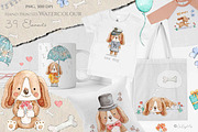 Life of a Dog Watercolour Collection, an Animal Illustration by Jen Digital Art (Thumbnail 3 of 6)