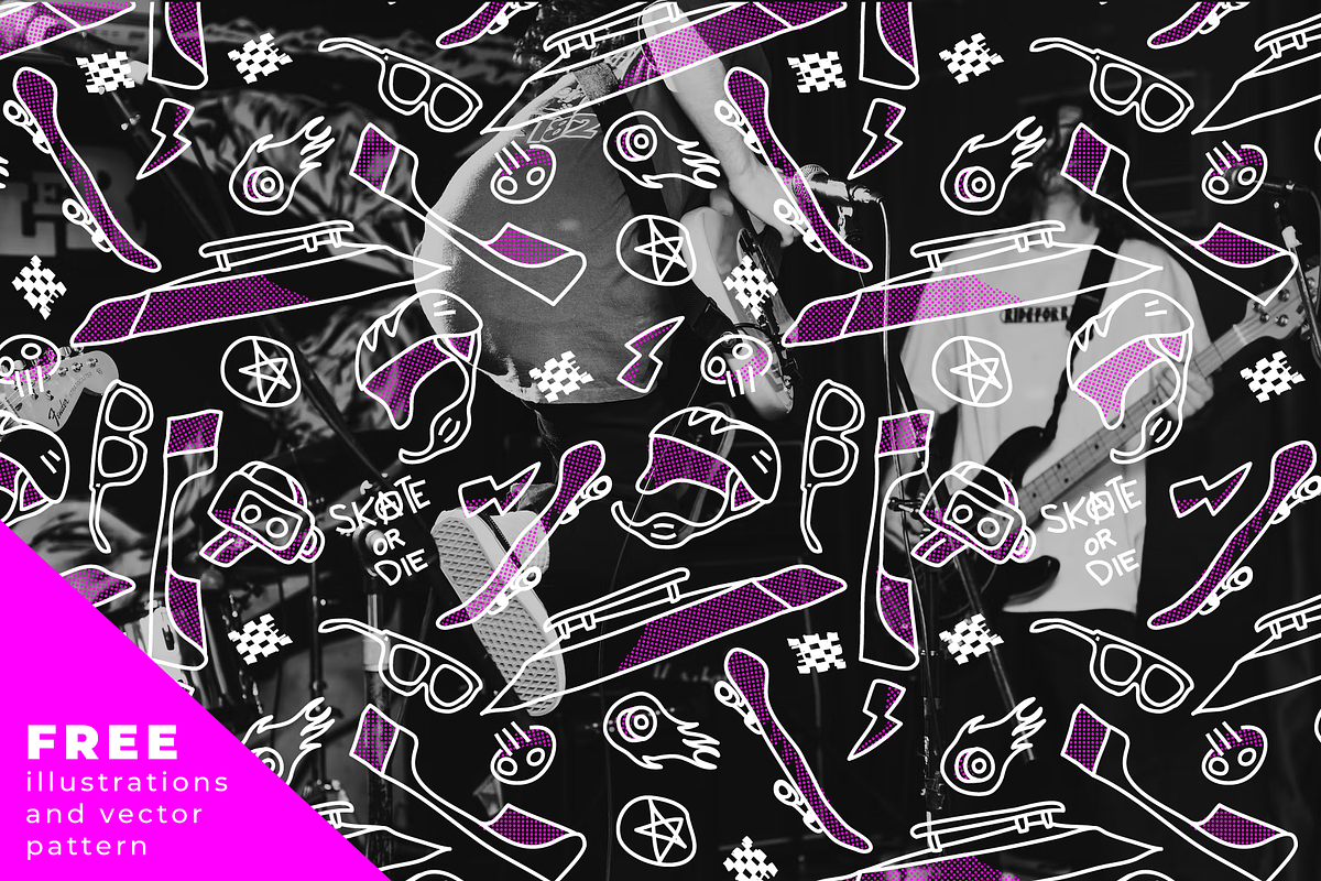 KICKFLIP handmade punk rock font preview 2