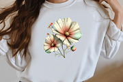 Whimsical Cosmos Flower Clipart, an Illustration by Designworld (Thumbnail 7 of 8)