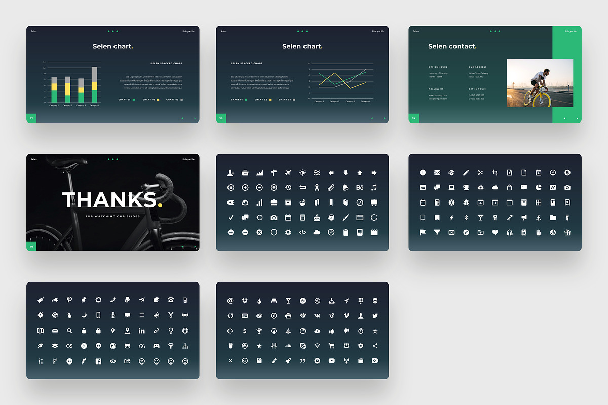 Selen - Bicycle PowerPoint Template, a Presentation Template by BeadyLab (Photo 6 of 6)