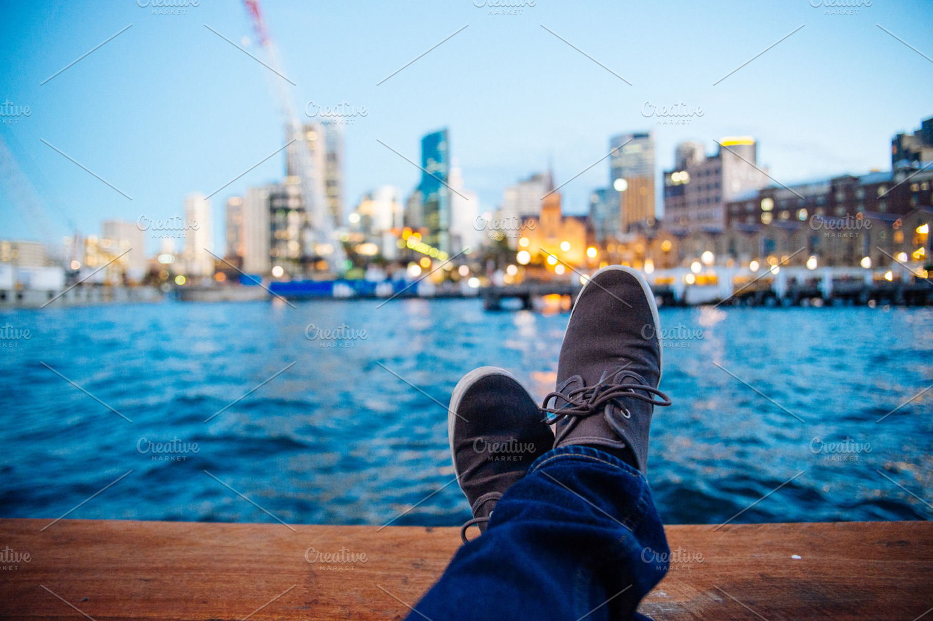 Feets Up With Sydney Background
