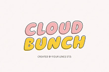Cloud Bunch - Playful Display Typefa