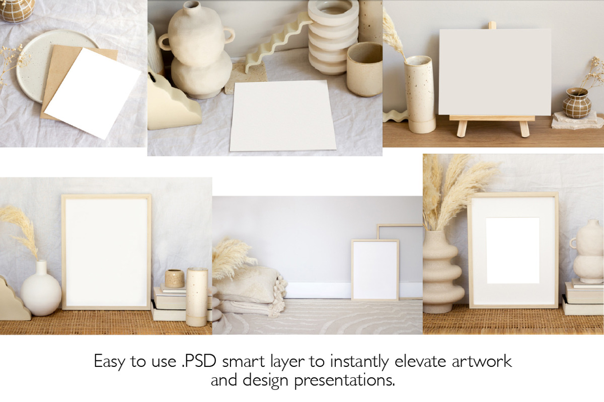 Studio Paper & Frame Mockup Bundle, a Print Template by Leigh the Studio (Photo 9 of 11)