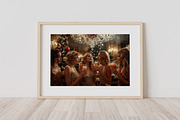 Glamour Fashion Christmas Art Set, a Holiday Photo by PrintablesByFranklyn (Thumbnail 4 of 7)