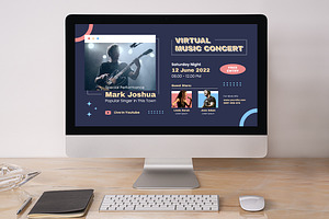 Virtual Concert Digital Poster