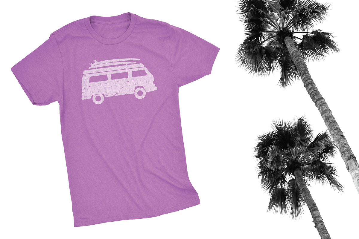 Retro Surf Wagon Vector Illustration, an Object Graphic by Fresh Wave Design (Photo 2 of 6)