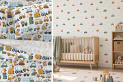 Cute Cars Kids Vector Patterns, a Pattern Graphic by Irina Ostapenko (Thumbnail 3 of 5)