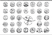 Beer Cap Badges Bundle, an Illustration by mollyli.ai (Thumbnail 2 of 2)