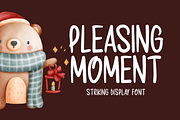 Pleasing Moment Typeface, a Script Font by Seemly Fonts (Thumbnail 1 of 5)