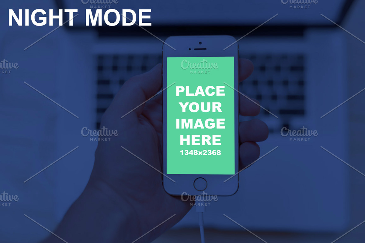 iPhone 6 Mockup with 5 Colour Modes, an iPhone Mockup by Made by Mancie (Photo 4 of 5)
