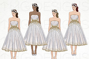Butterfly Fashion Girl Clip Art, an Illustration by TWG Designs (Thumbnail 3 of 4)