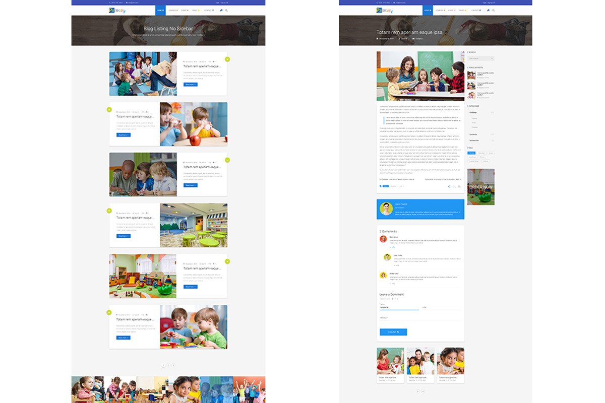 Primary - Unique Education Wordpress, a WordPress Template by Knighthemes (Photo 15 of 17)