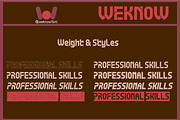 Professional Skills font, a Font by weknow (Thumbnail 7 of 8)