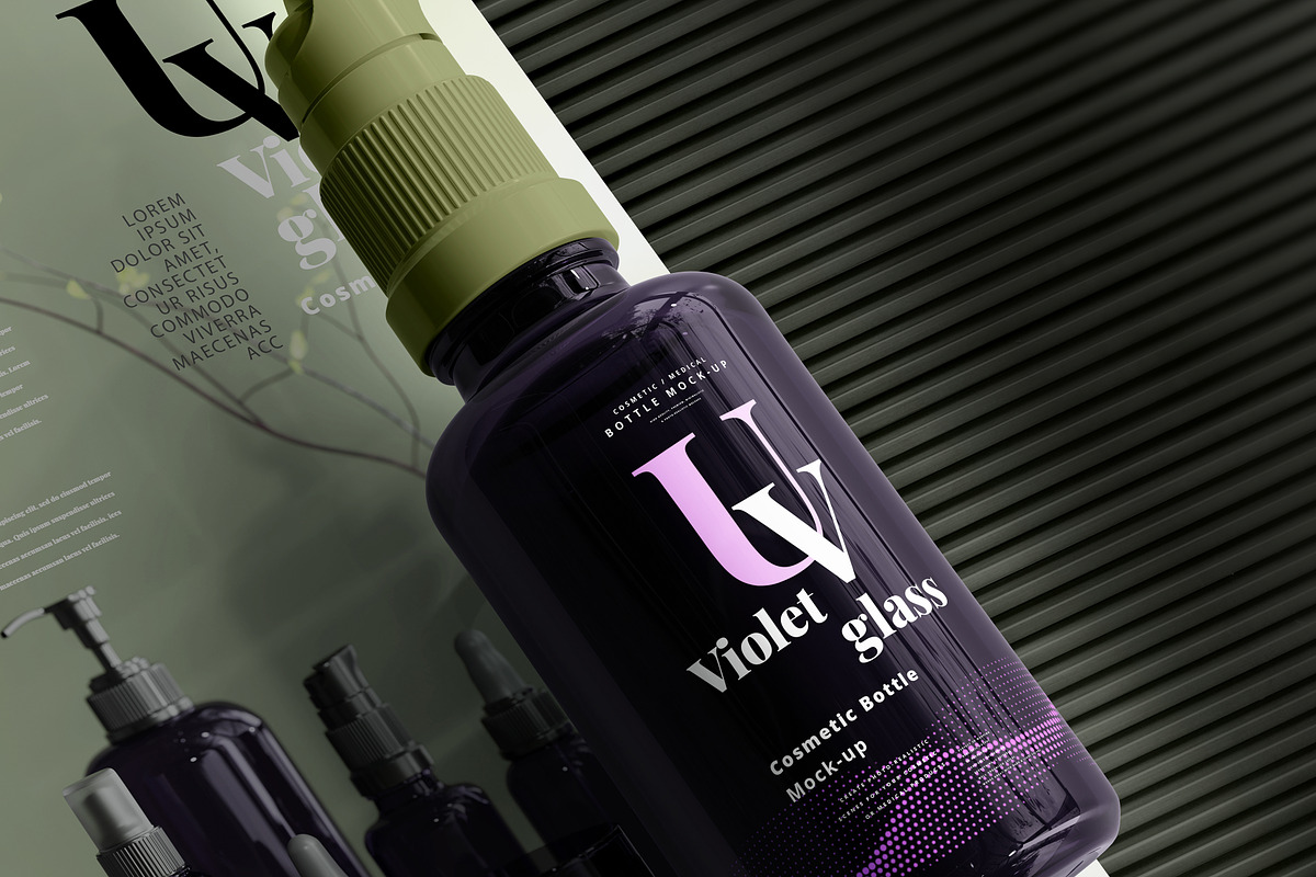 220+ Violet Glass Mock-up Bundle, a Cups & Container Mockup by pmvch (Photo 188 of 199)