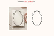 Squiggle Art Oval Frames Bundle, an Object Graphic by moja doodle (Thumbnail 8 of 8)