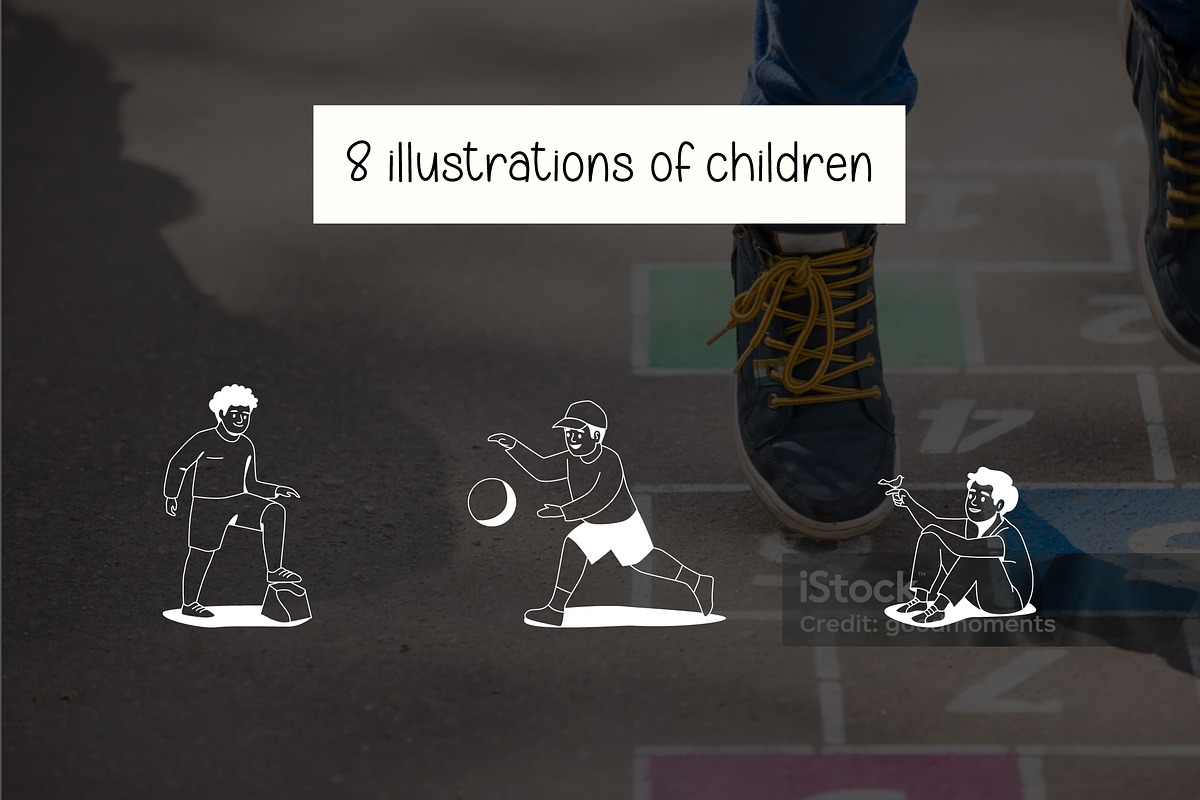 Children - Vector illustration pack, a Person Illustration by Cami Draws (Photo 5 of 9)