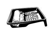 Paint Roller Tray Icon Silhouette, an Icon by hafijul (Thumbnail 2 of 10)