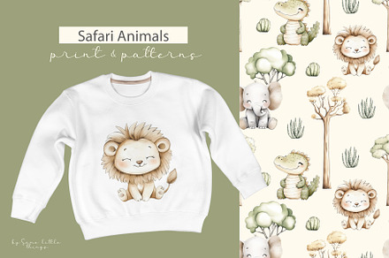 Safari Animals Print & Pattern, an Animal Illustration by Some Little Things