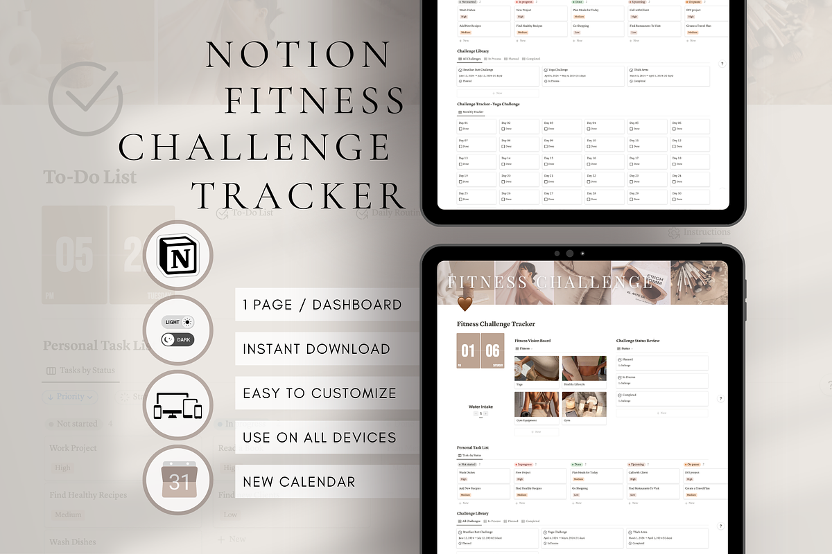 Digital Fitness & Workout Challenge, a Templates & Theme by BRANDcontent (Photo 1 of 7)