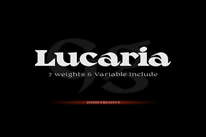 Lucaria - Display Serif Familia