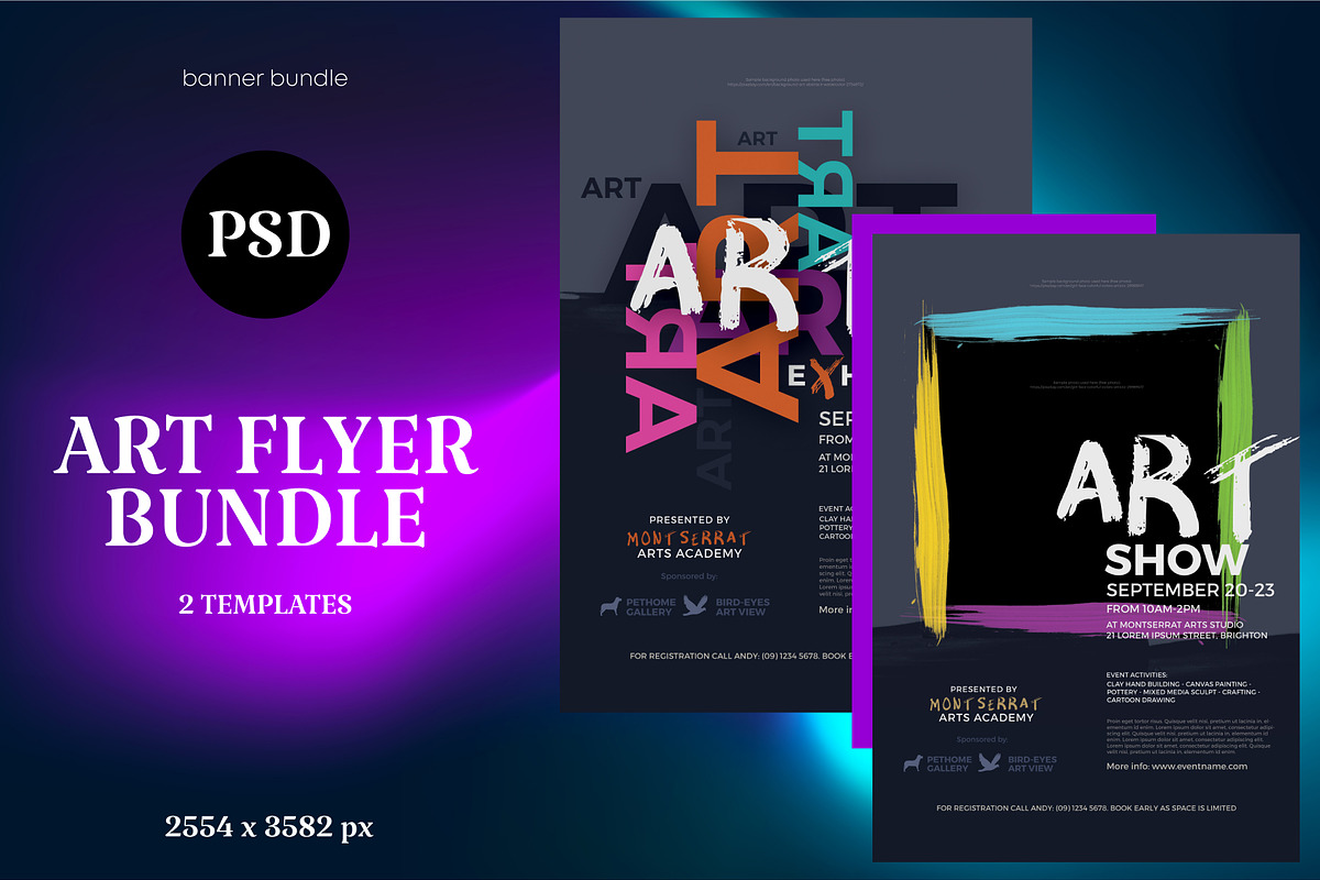 2 Art Flyer, a Design Template by PopotLane (Photo 1 of 2)
