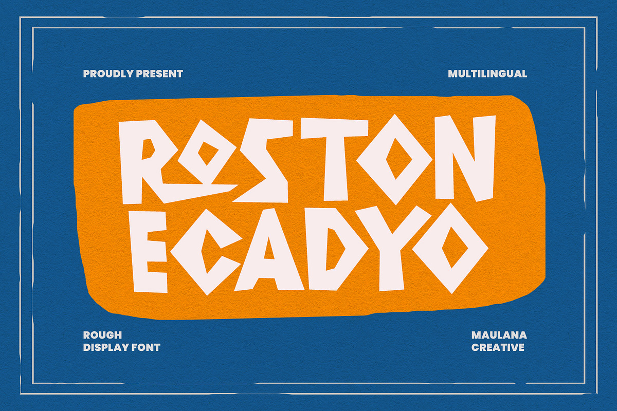 Roston Ecadyo Sans Serif Display Fon, a Sans Serif Font by Maulana Creative (Photo 1 of 7)