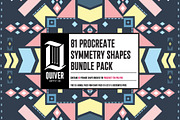 81 Shapes Brush Bundle for Procreate, a Brush Add-On by Quiver Supply Co. (Thumbnail 1 of 13)