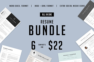 Major Resume BUNDLE | INDD + DOCX