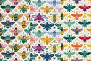 12 Buzz Folk Seamless Patterns, a Pattern Graphic by Inknfolly (Thumbnail 3 of 7)