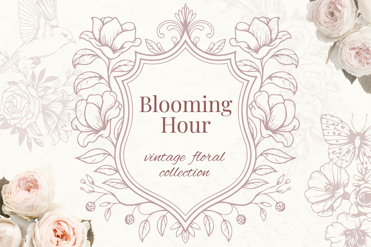 The Blooming Hour vintage collection, a Decorative Illustration by TatianaCociorva (Photo 1 of 3)