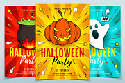 Halloween Party Flyers Templates, a Flyer Template by Andrey Yaroslavtsev (Thumbnail 1 of 4)