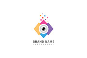 Camera lens vector logo design, a Branding & Logo Template by vexper (Thumbnail 1 of 4)