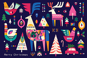CHRISTMAS Collection, an Animal Illustration by MoleskoStudio (Thumbnail 2 of 10)